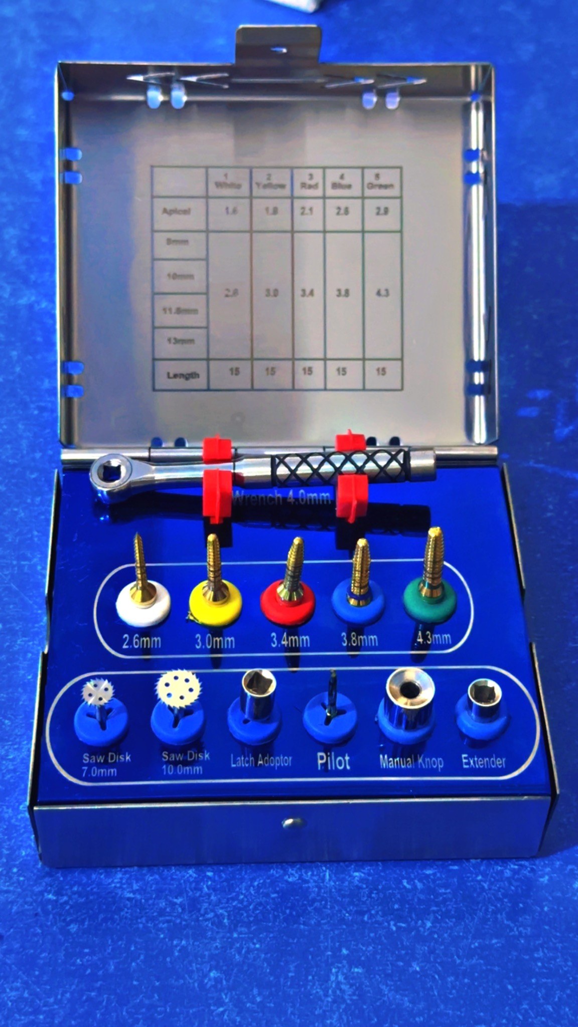 Dental implant component set